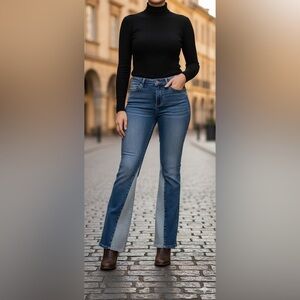 New nwt Judy blue two tone flare jeans sz 5/27, 7/28, 9/29, 11/30; 13/31